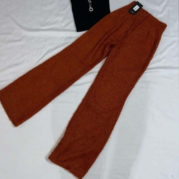 Fashion Nova Brown Wide Leg Pants with Classic Style - Picture 2 of 4